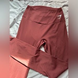 Gymshark training leggings- cherry brown